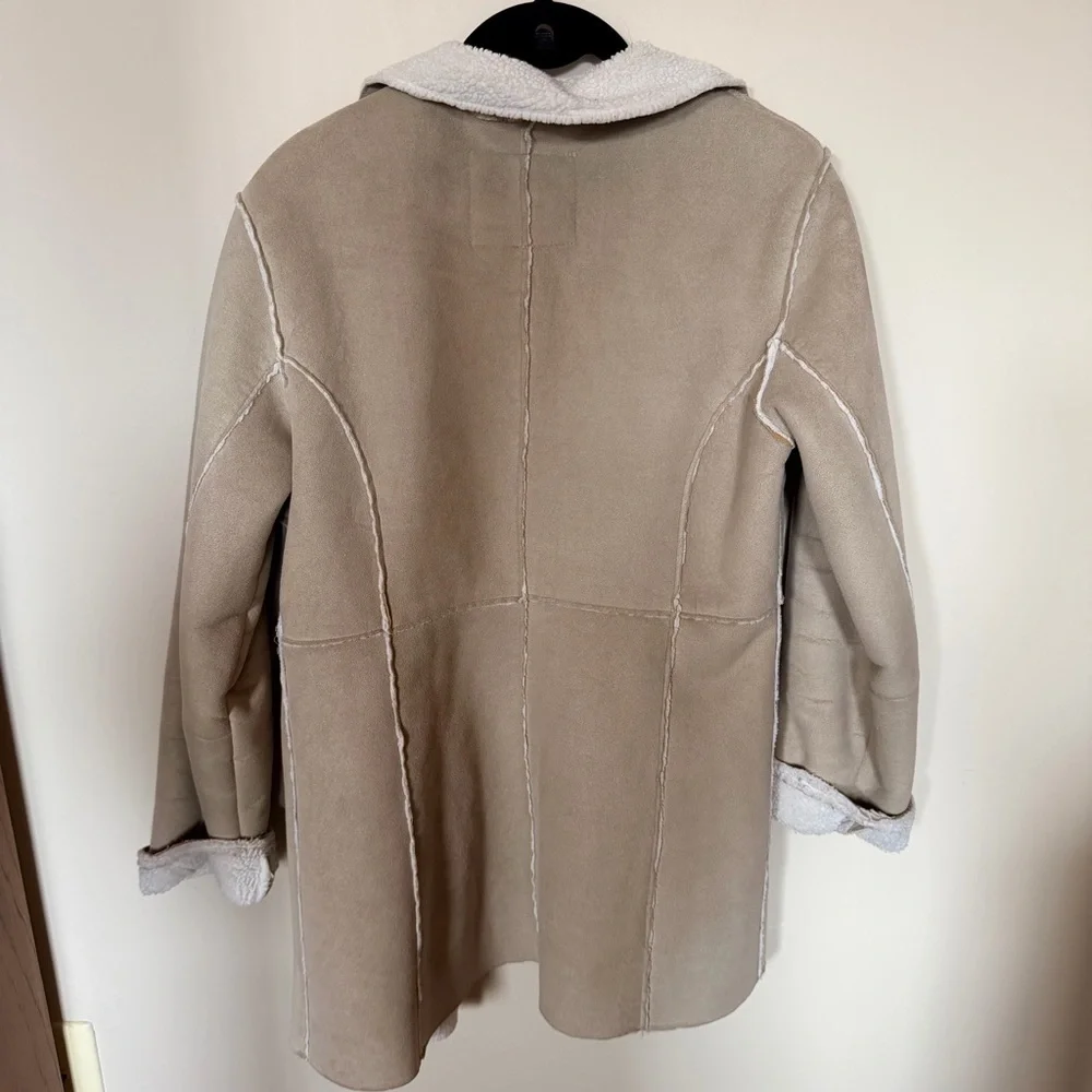 Vintage Y2K weathervane suede tan coat size S